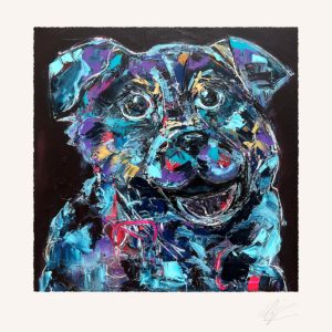 Jeg har en hund med fire poter af Michael Bundesen - Kunsttryk