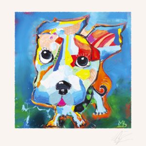 Vuffelivov af Michael Bundesen - 50 x 50 cm